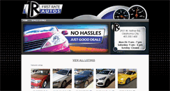 Desktop Screenshot of firstrateautos.com